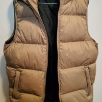 PIUMINO GILET cappuccio staccabile beige tg. L