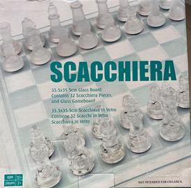 Scacchiera vetro
