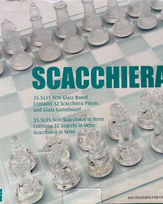 Scacchiera vetro