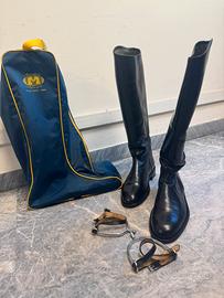 Stivali in pelle Selleria Mercurio Taglia 44/44,5