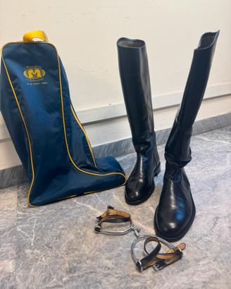 Stivali in pelle Selleria Mercurio Taglia 44/44,5