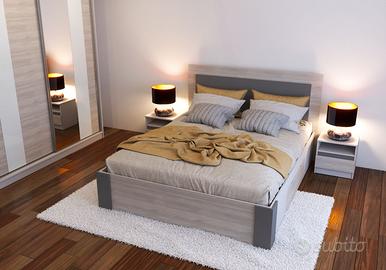 LETTO MONTREAL CON CASSETTI E LUCI LED!