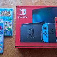 Nintendo Switch con accessori e due giochi