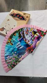 Set 8 ventagli fantasia Costiera Amalfitana. 