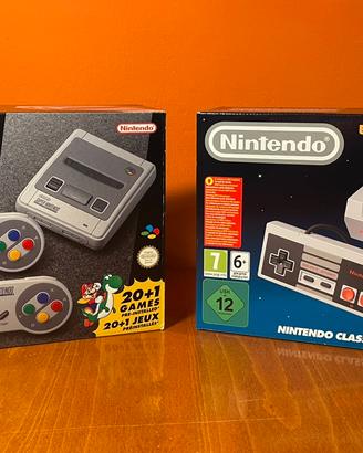 Console Nintendo NES e SNES Mini NUOVE