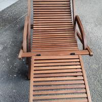 lettino da giardino  Legno Tek