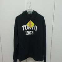 Felpa nera donna con cappuccio, Tg.XXL Zalando 