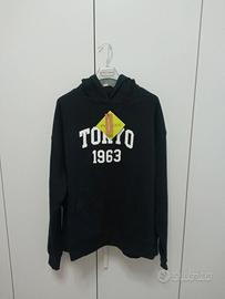 Felpa nera donna con cappuccio, Tg.XXL Zalando 