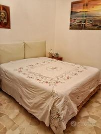 COPRILETTO COTONE RICAMO A MANO+LAV.UNCIN.ANNI70