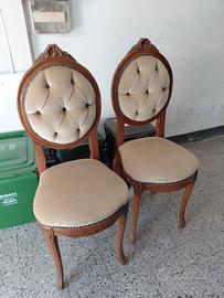 Coppia di sedie Ovaline 