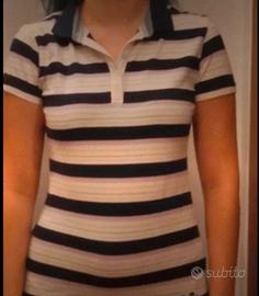 Polo Ellesse tg L righine brillantinatw