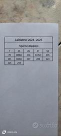 Figurine calciatrici 2024 - 2025