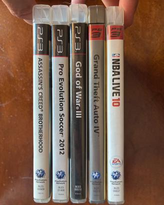Lotto 5 giochi PS3 Originali- GTA IV,GoW 3 e altri