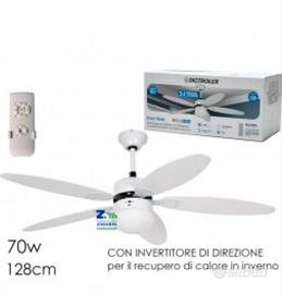 Dictrolux Silent-Wood Ventilatore a soffitto 128cm