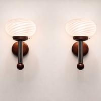 coppia di Applique in Murano soffiato anni 70 