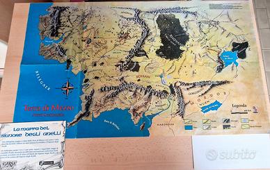 Mappa della Terra di Mezzo Signore degli Anelli