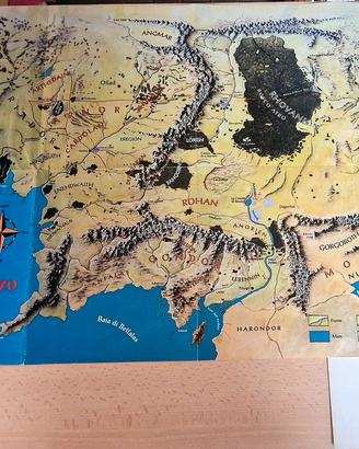 Mappa della Terra di Mezzo Signore degli Anelli