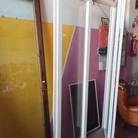 Portafinestra PVC bianco venature effetto legno