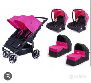 passeggino baby monster rosa