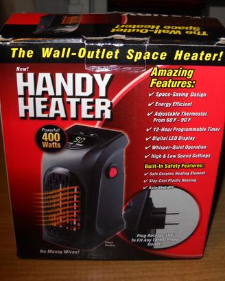 Stufa ventilatore portatile handy heater 400 w