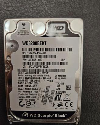 Disco HDD 320 GB Nuovo