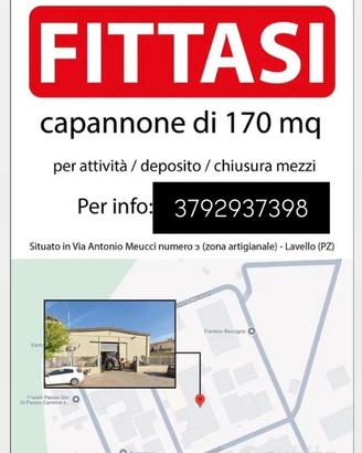 Garage capannone per attività o deposito mezzi