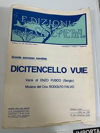 SPARTITO “DICITENCELLO VUIE”
