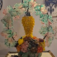 Lampada cesto frutta in Murano