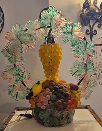 Lampada cesto frutta in Murano