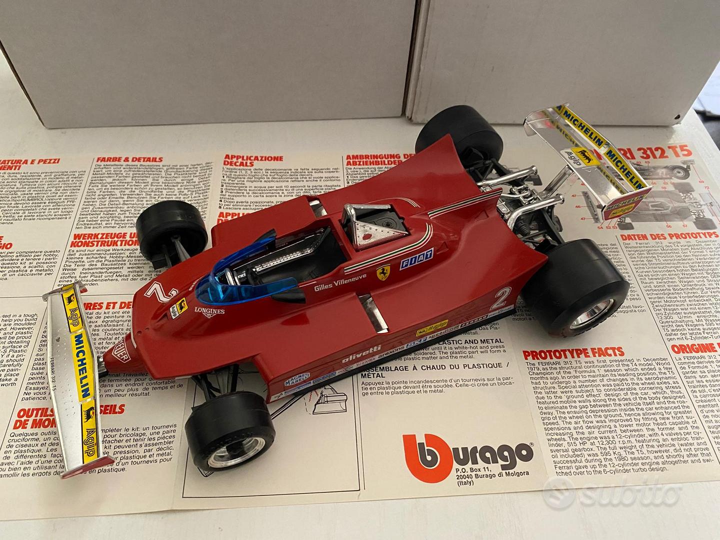Burago Ferrari 312 T5 del 1980 Gilles Villeneuve - Collezionismo