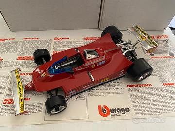 Burago Ferrari 312 T5 del 1980 Gilles Villeneuve