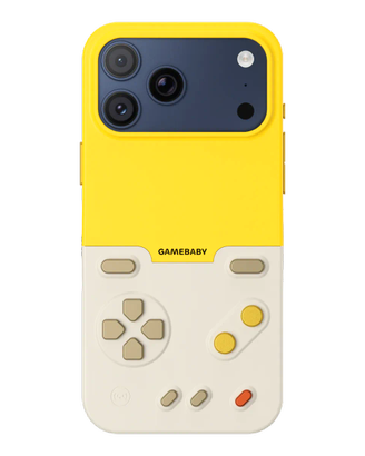 Gamebaby case for iPHONE 17 PRO MAX yellow
