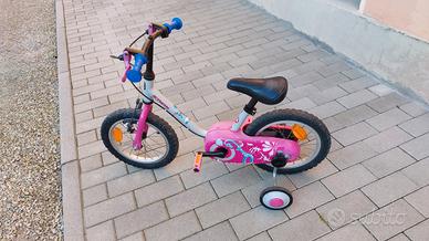 Bici da bambina con rotelle smontabili