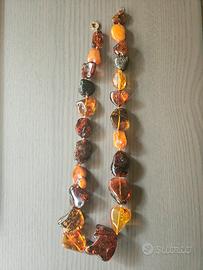 Collana ambra baltica vintage