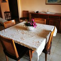 Sala da pranzo in noce tamburato
