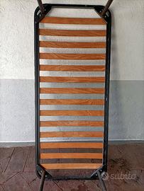 Rete a doghe  singolo 80x190x39 cm con  piedi