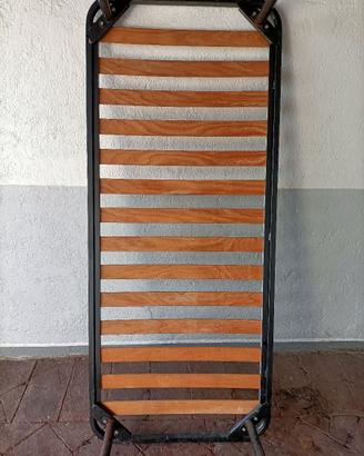 Rete a doghe  singolo 80x190x39 cm con  piedi