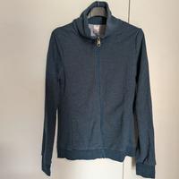 Felpa leggera Decathlon blu, con zip e tasche