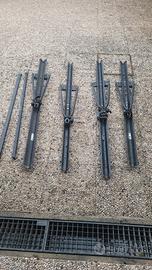 4 portabici da tetto auto + 2 barre 