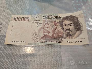 100000 lire banconota italiana 