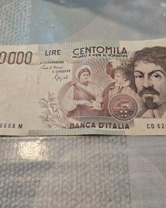 100000 lire banconota italiana 