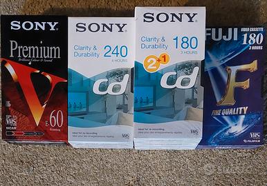 VHS DA REGISTRARE SIGILLATE