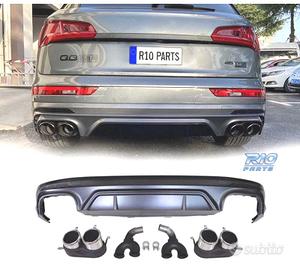 DIFFUSORE AUDI Q5 S LINE 18-20 LOOK SQ5 + TERMINAL