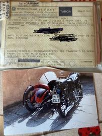 Moto guzzi 500 con sidecar