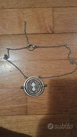 Collana Giratempo Harry Potter color argento
