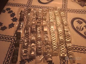 8 CINTURINI IN ACCIAIO ANSA 12MM NUOVI VINTAGE