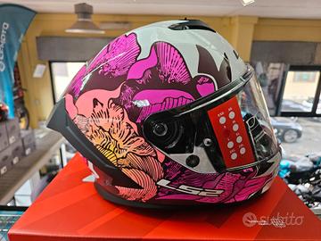 casco integrale LS2 ff820 rapid III poppies II whi