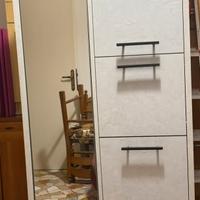 scarpiera con specchio