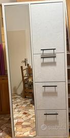 scarpiera con specchio