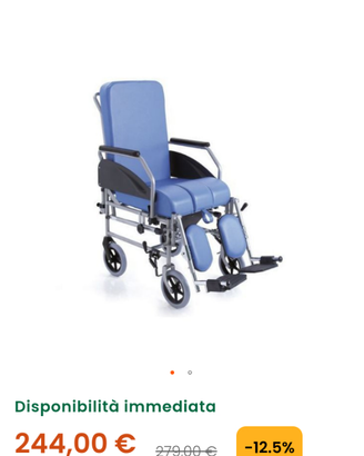 Sedia a rotelle comoda